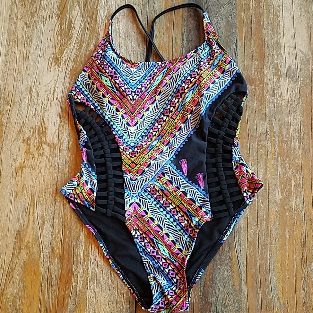 NWT Tinibikini lace up one piece swimsuit